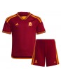 AS Roma Paulo Dybala #21 Replika Hemmakläder Barn 2023-24 Kortärmad (+ byxor)